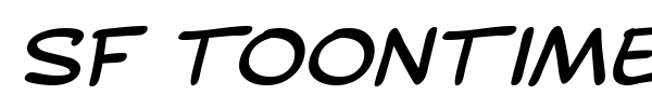 SF Toontime font preview